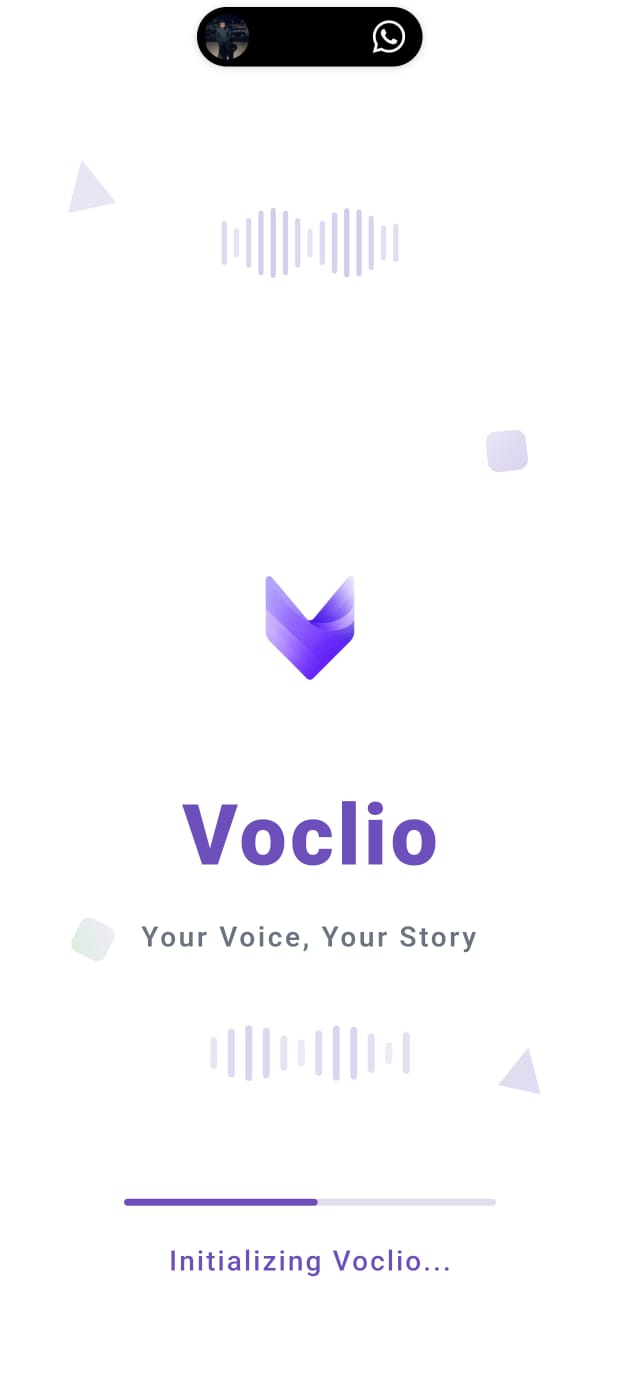 Voclio app main interface